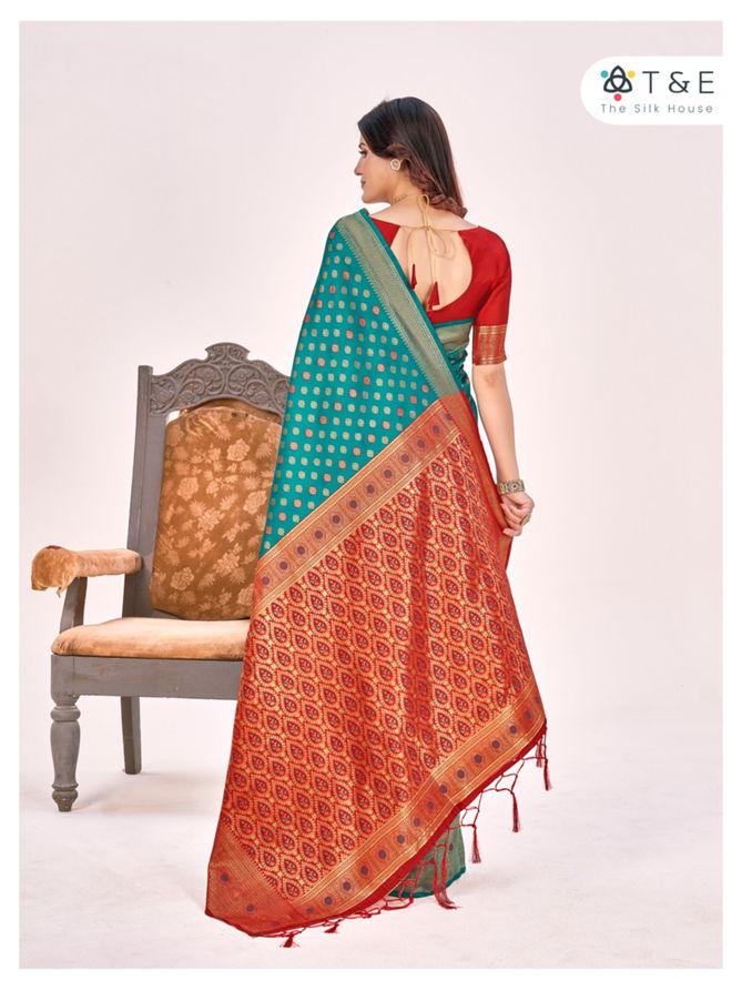 T And E Aagman Designer Silk Saree Catalog